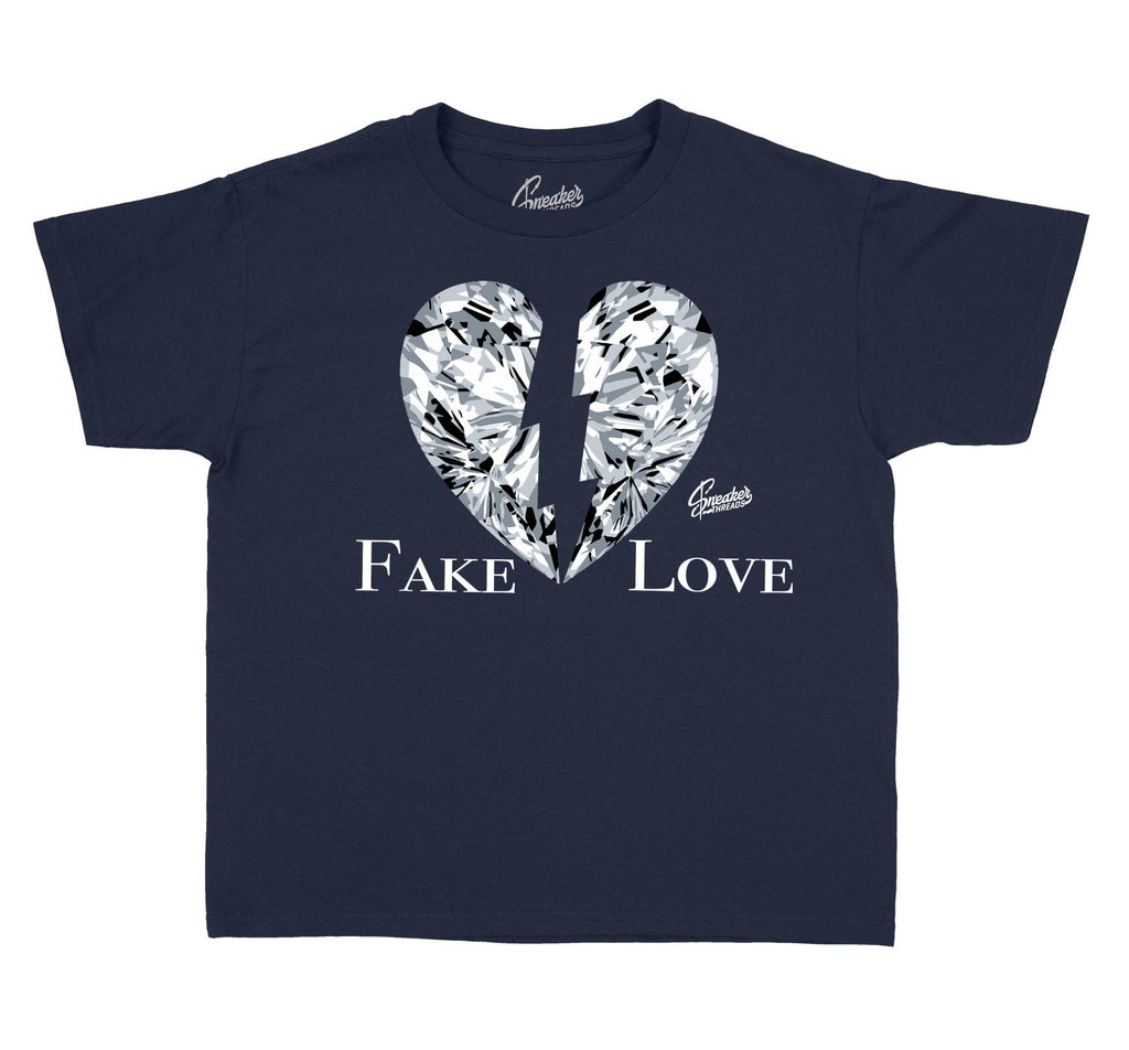 Kids -Midnight Navy 3 Love Shirt