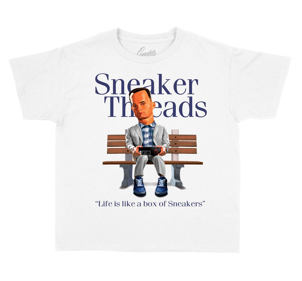 Kids -Midnight Navy 3 Box Of sneakers Shirt