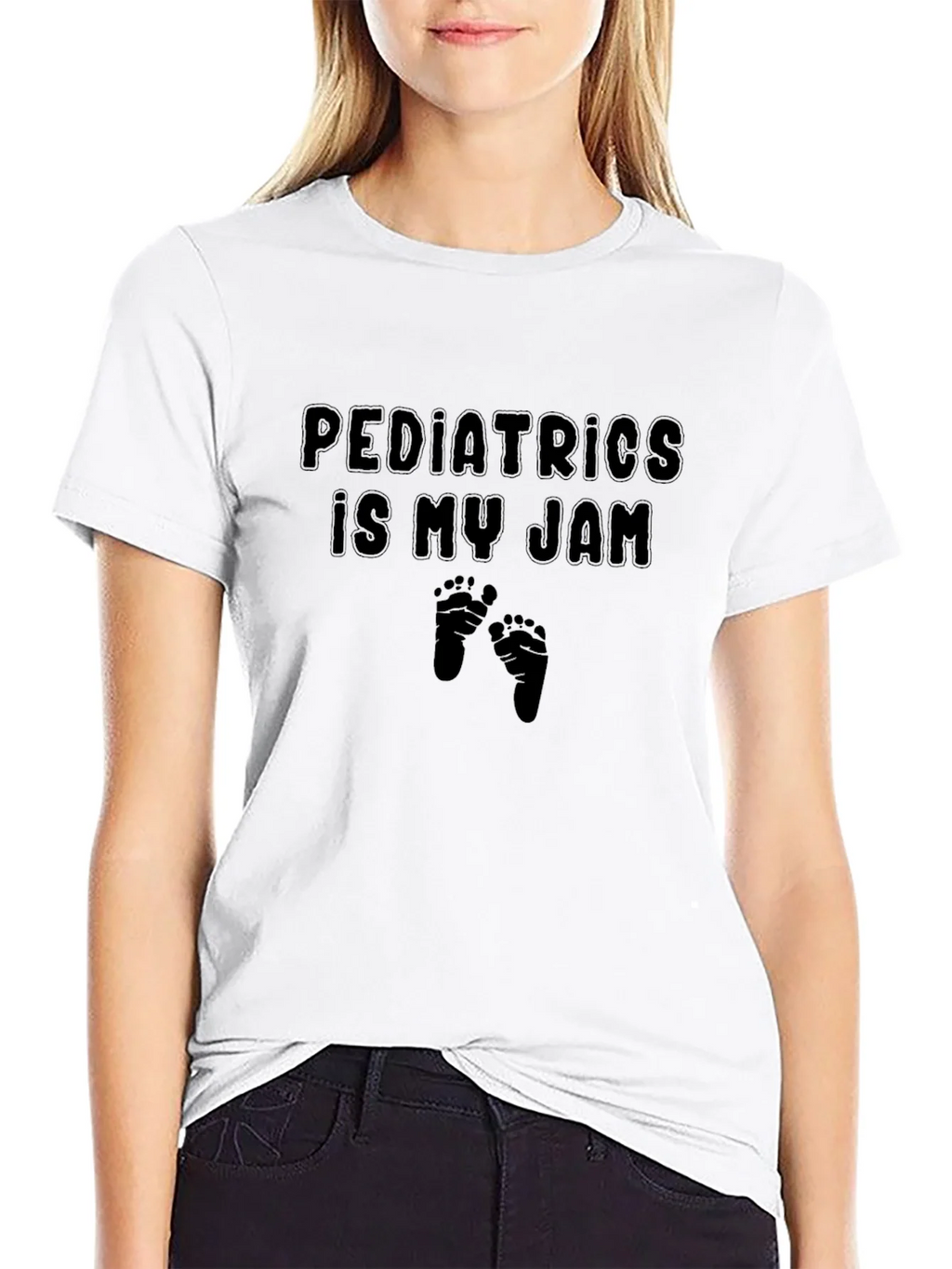 Pediatrics Is My Jam Graphic T-Shirt - Black Cotton Tee product image 8