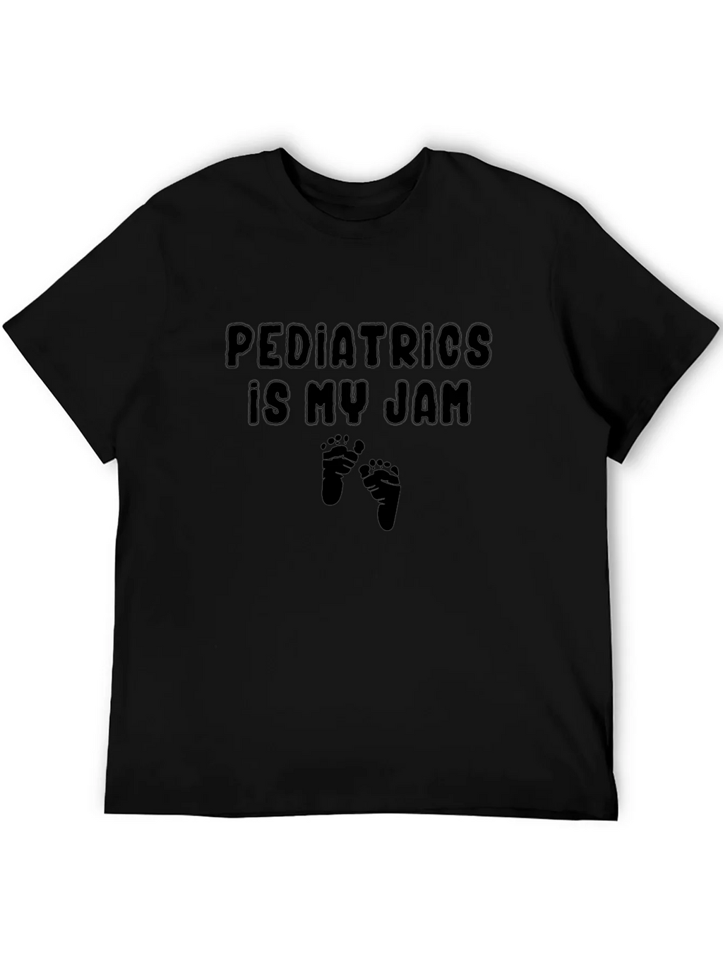Pediatrics Is My Jam Graphic T-Shirt - Black Cotton Tee product image 5