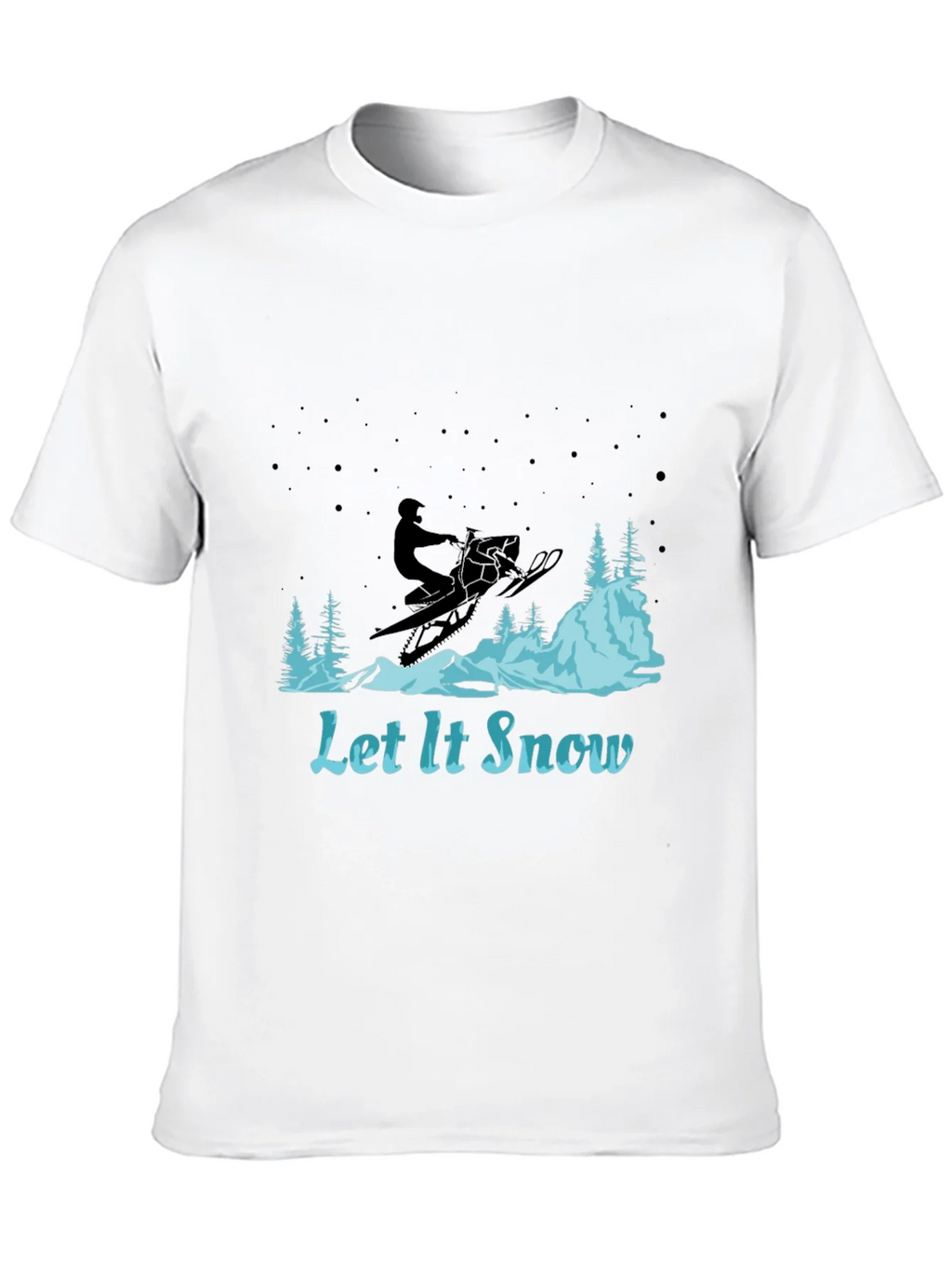 Let It Snow Graphic Tee - Snowmobile Design product image 4