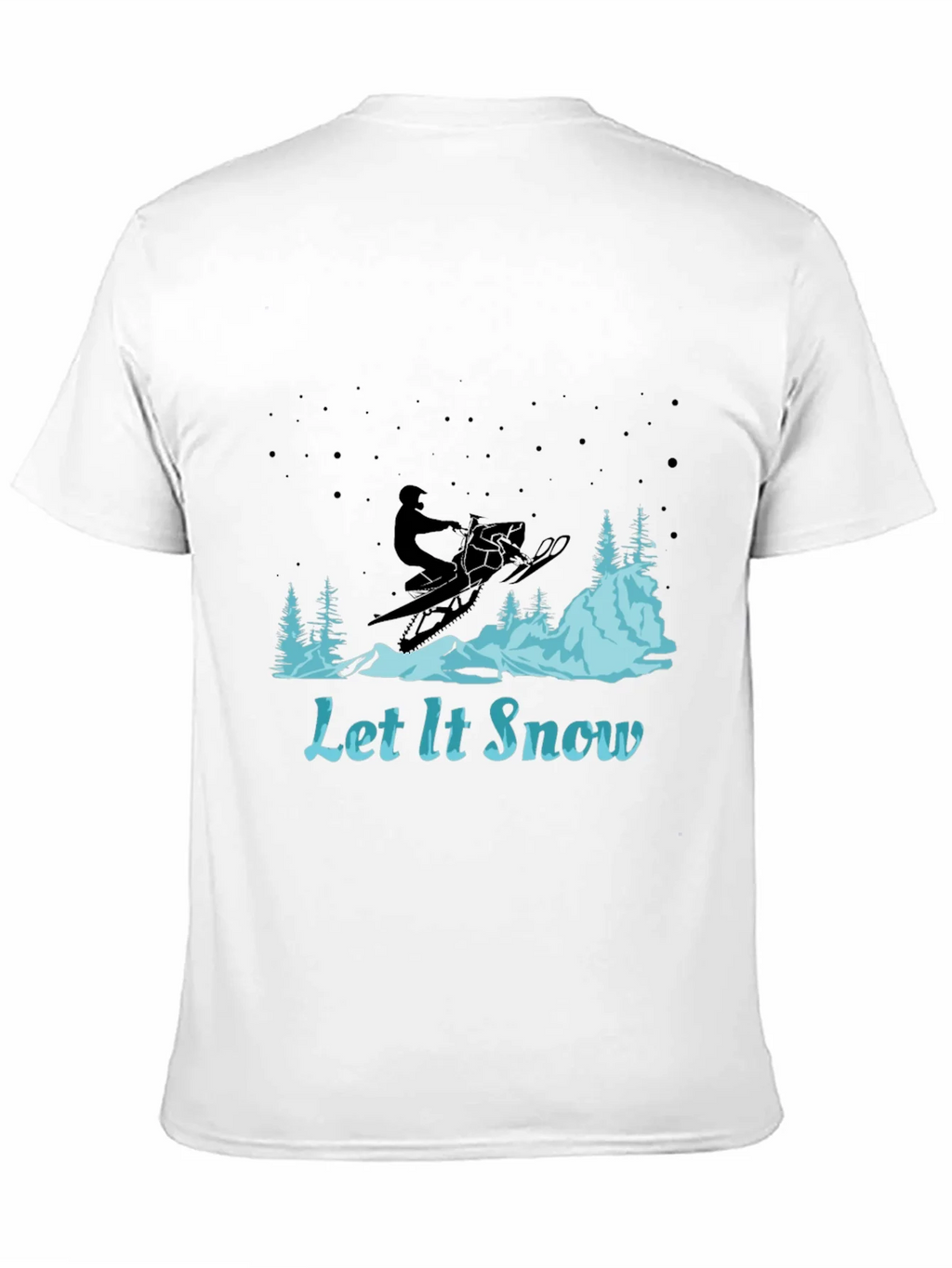 Let It Snow Graphic Tee - Snowmobile Design product image 5