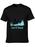 Let It Snow Graphic Tee - Snowmobile Design product image 1