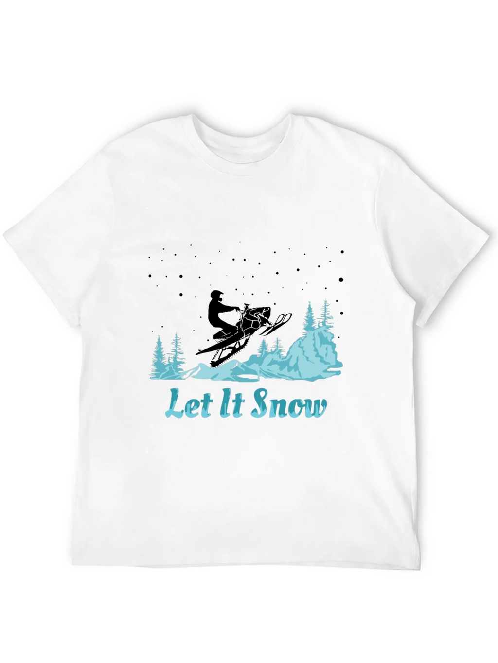 Let It Snow Graphic Tee - Snowmobile Design product image 6