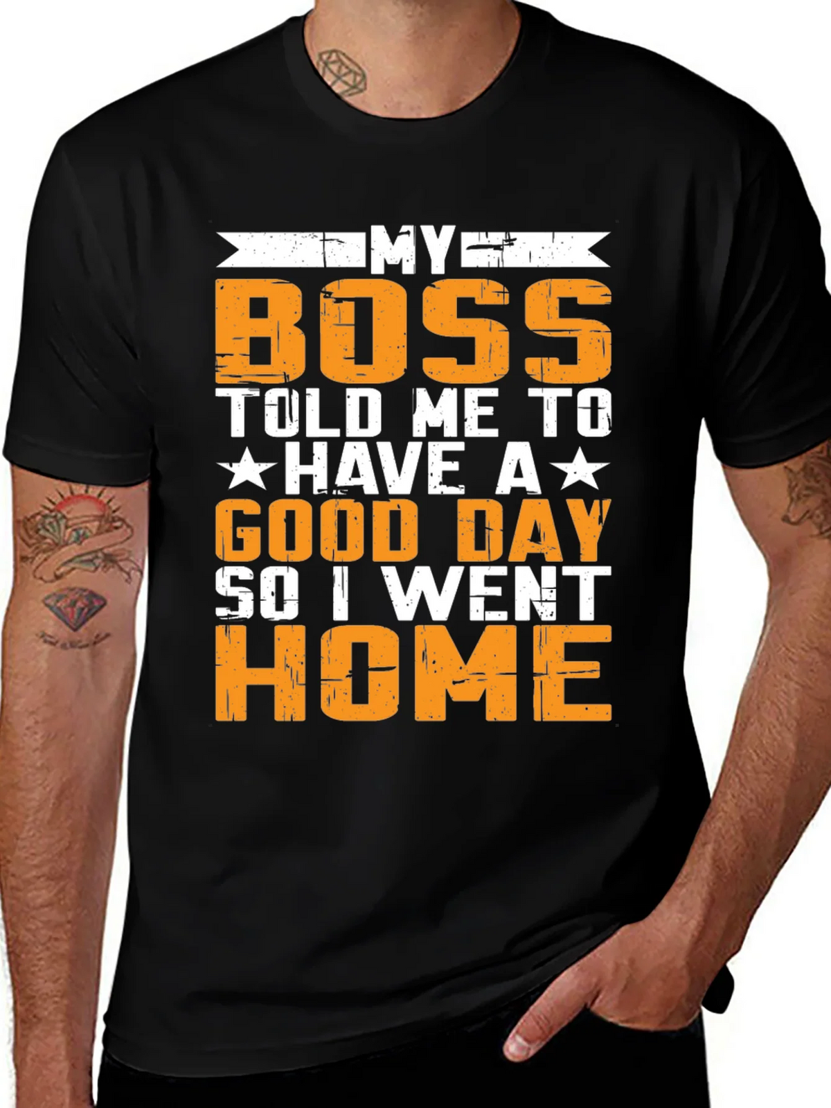 Funny My Boss Graphic T-Shirt product image 1