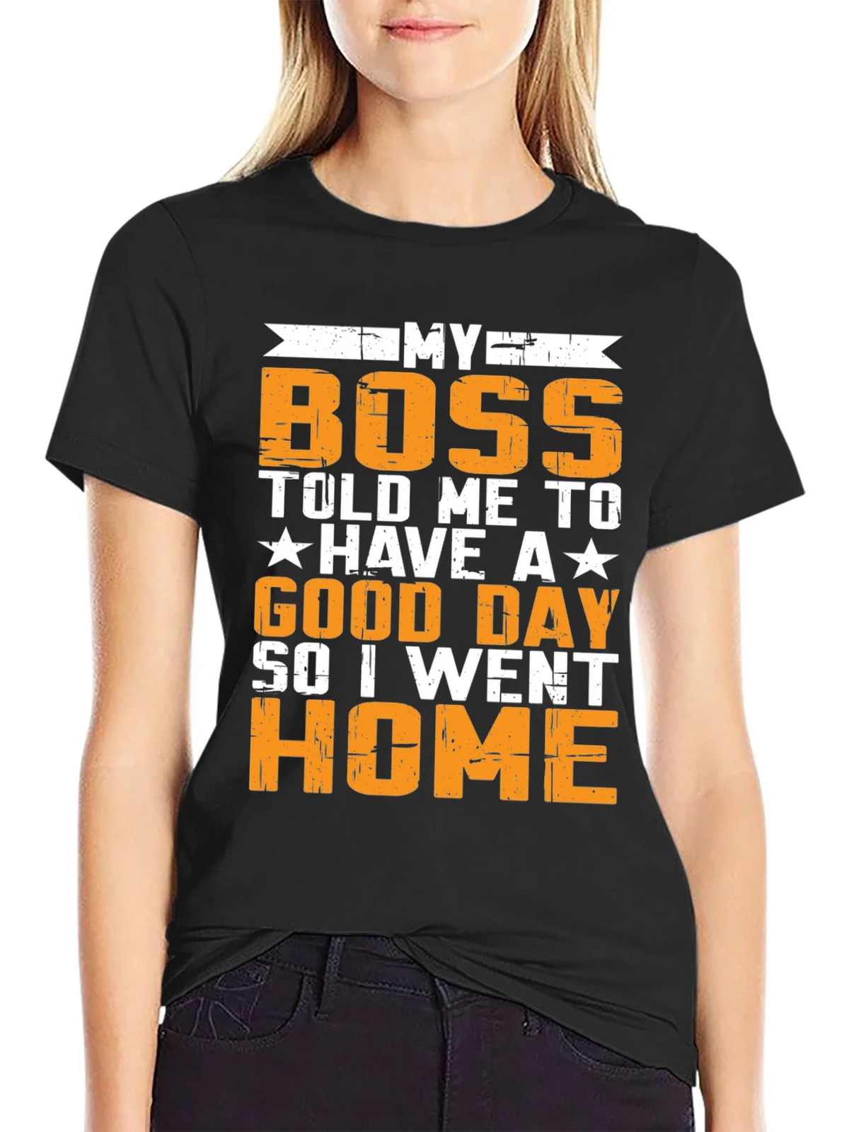 Funny My Boss Graphic T-Shirt product image 2