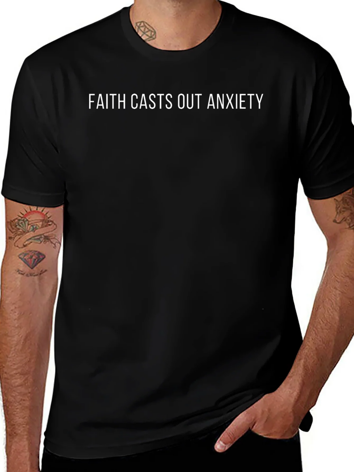 Faith Casts Out Anxiety - Graphic T-Shirt product image 1