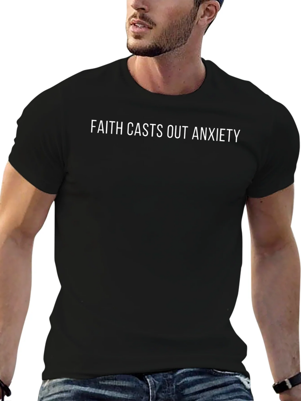 Faith Casts Out Anxiety - Graphic T-Shirt product image 6