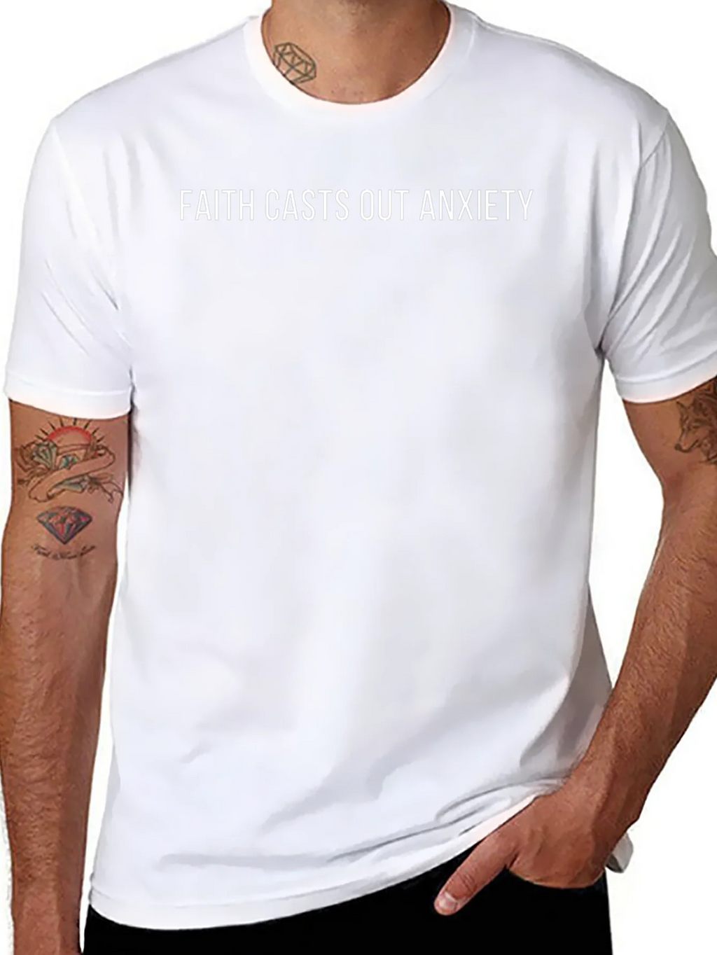 Faith Casts Out Anxiety - Graphic T-Shirt product image 7