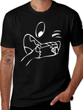 Cartoon Camera Black Tee Shirt product image 1