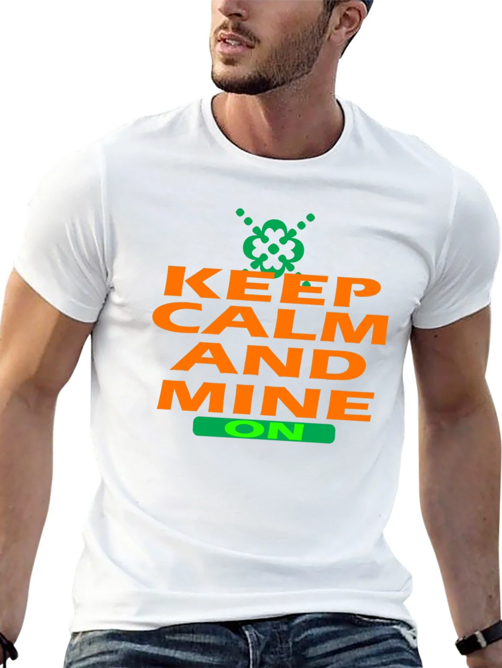 Keep Calm and Mine On T-Shirt - Black product image 12