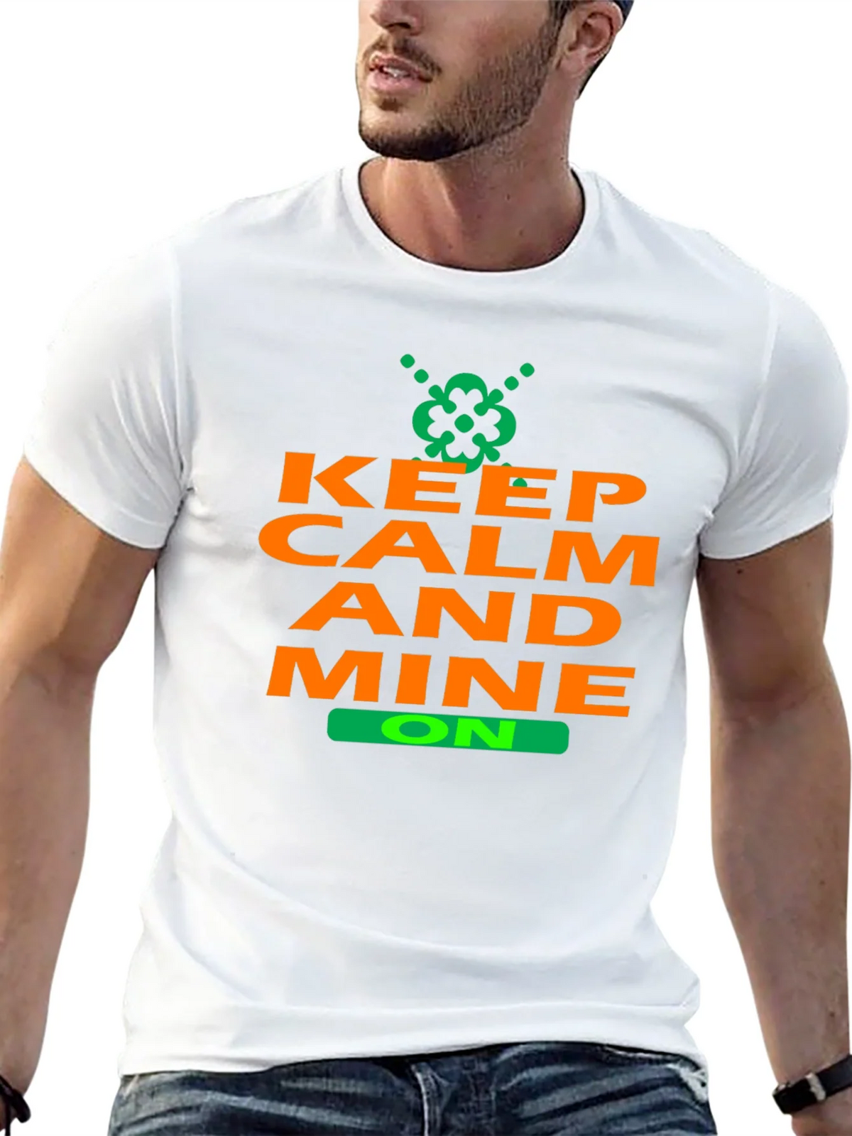 Keep Calm and Mine On T-Shirt - Black product image 12