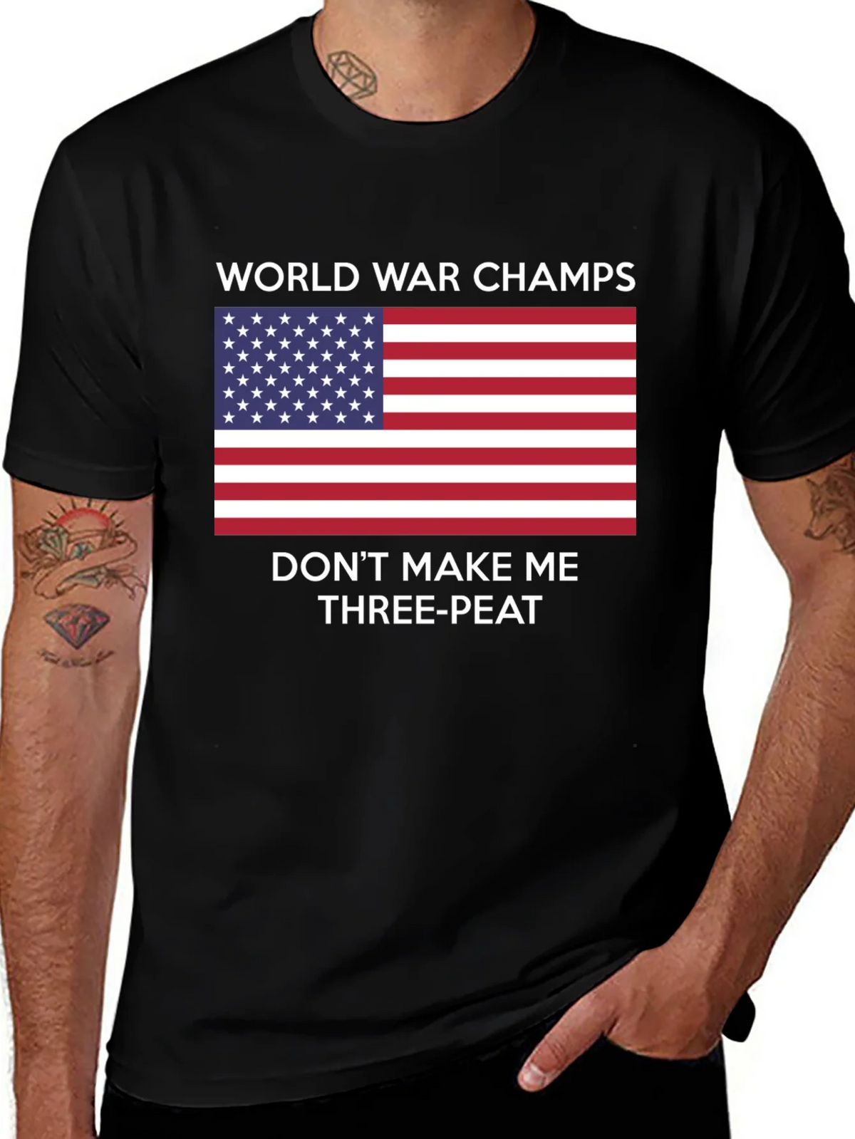 World War Champs T-Shirt - Dont Make Me Three-peat product image 1