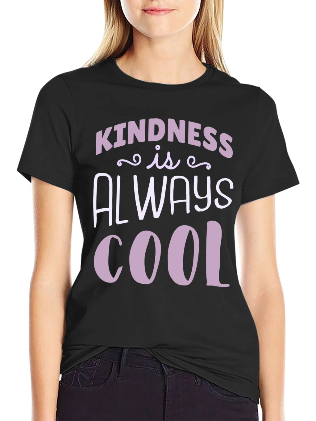 Kindness Is Always Cool Black T-Shirt product image 2