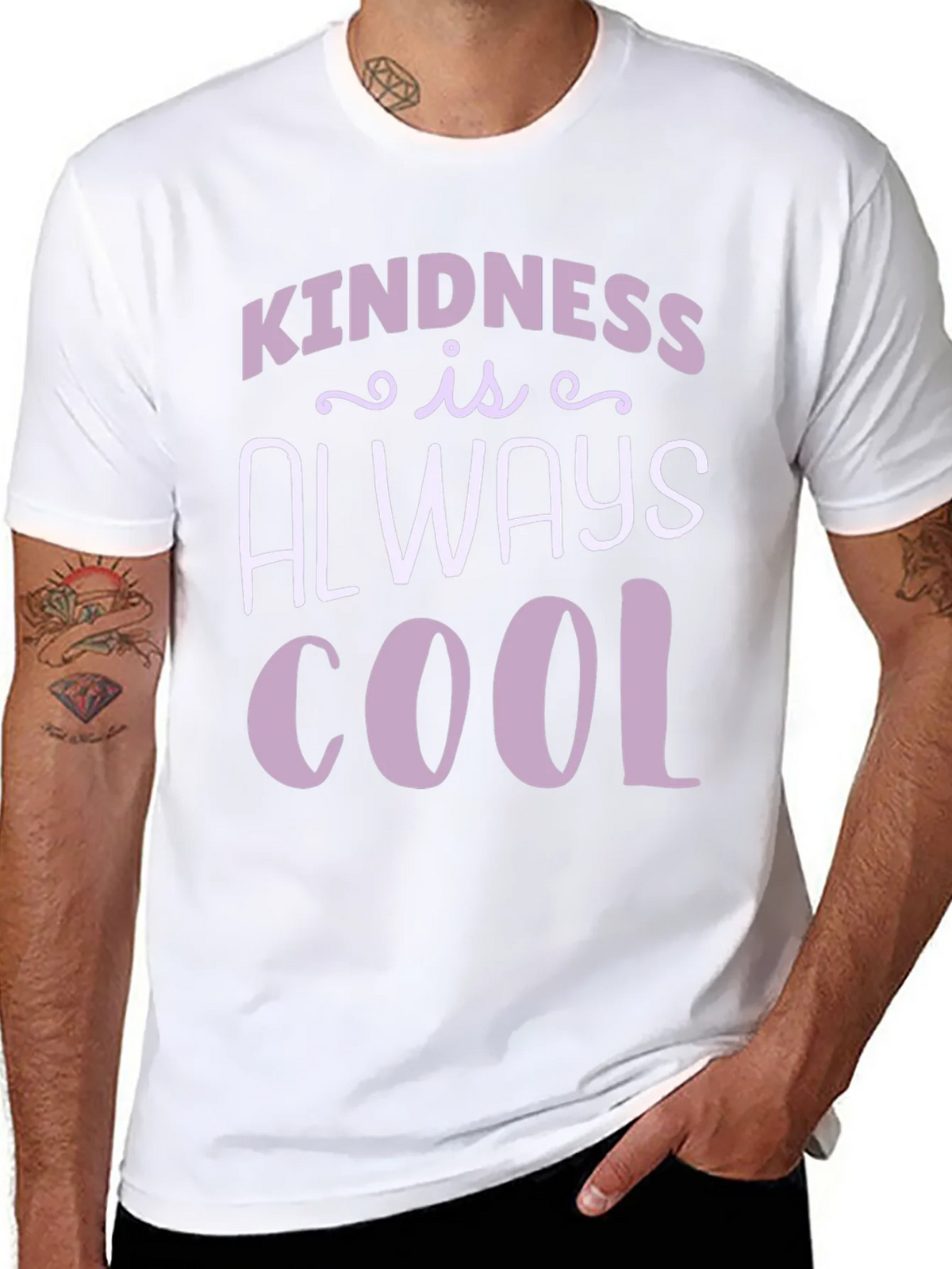 Kindness Is Always Cool Black T-Shirt product image 7