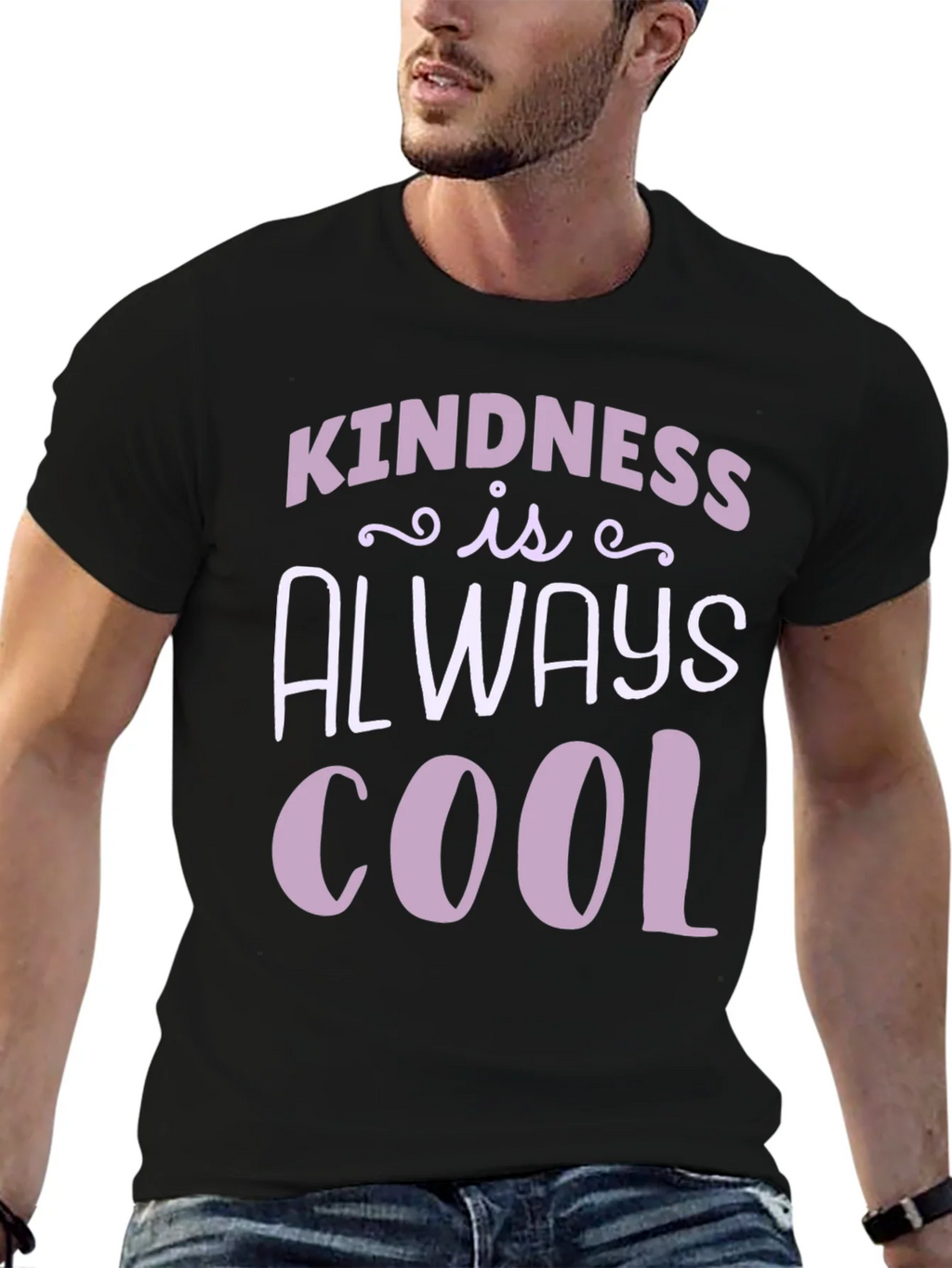Kindness Is Always Cool Black T-Shirt product image 6