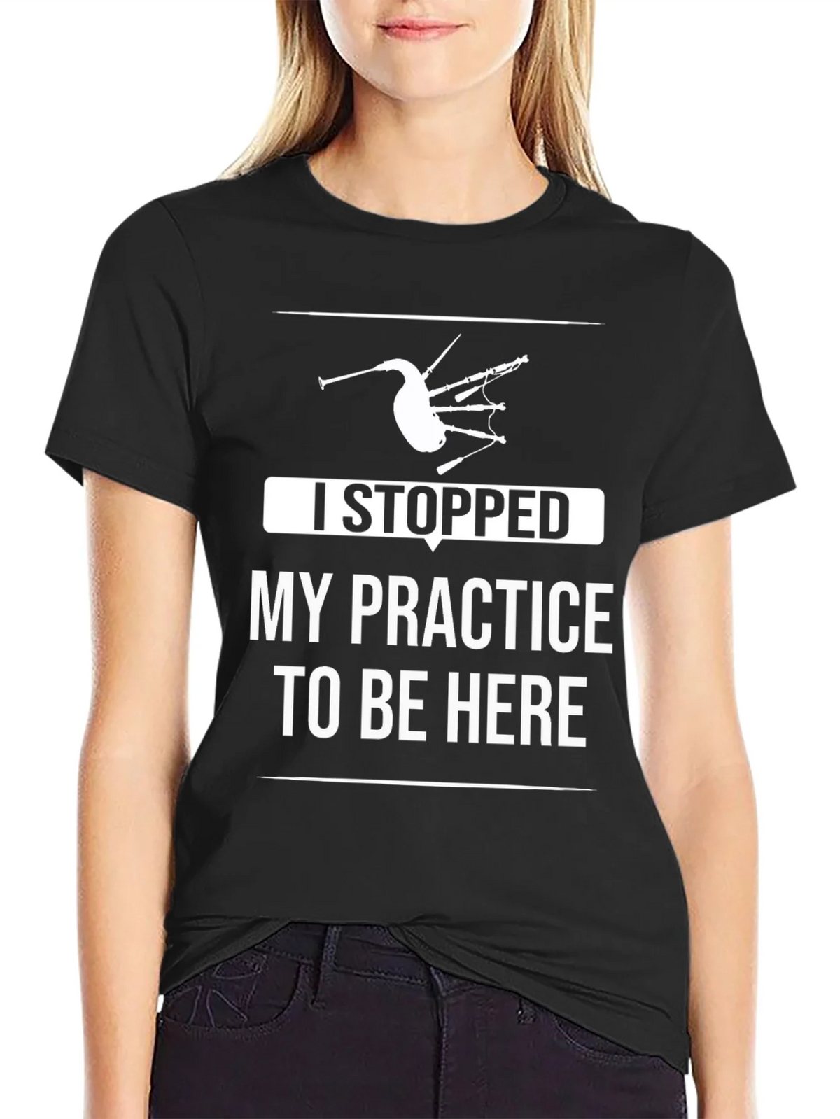 Bagpipe Practice T-Shirt - Funny Musician Tee product image 2