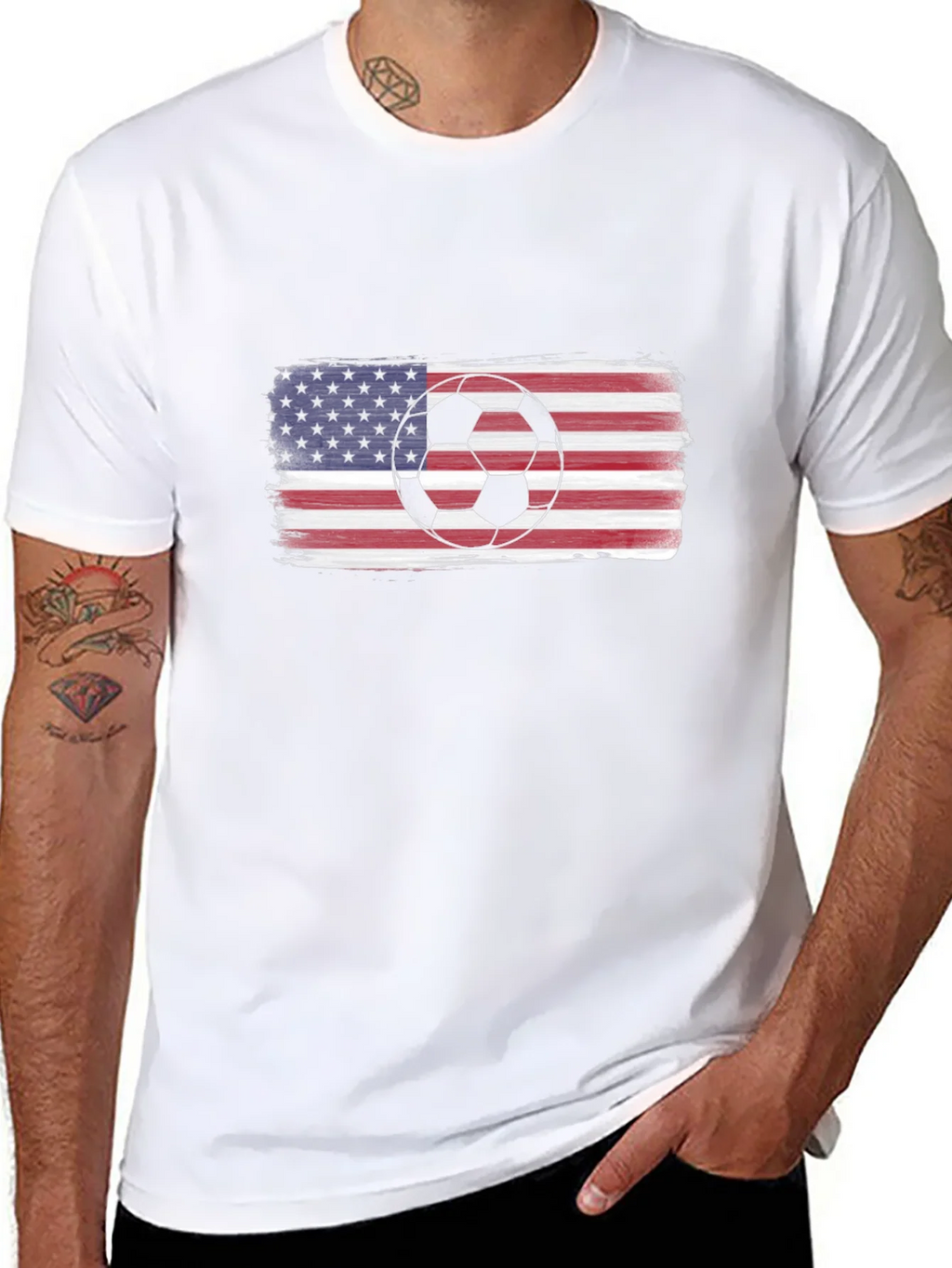 USA Soccer Pride Tee - Patriotic Graphic T-Shirt product image 7
