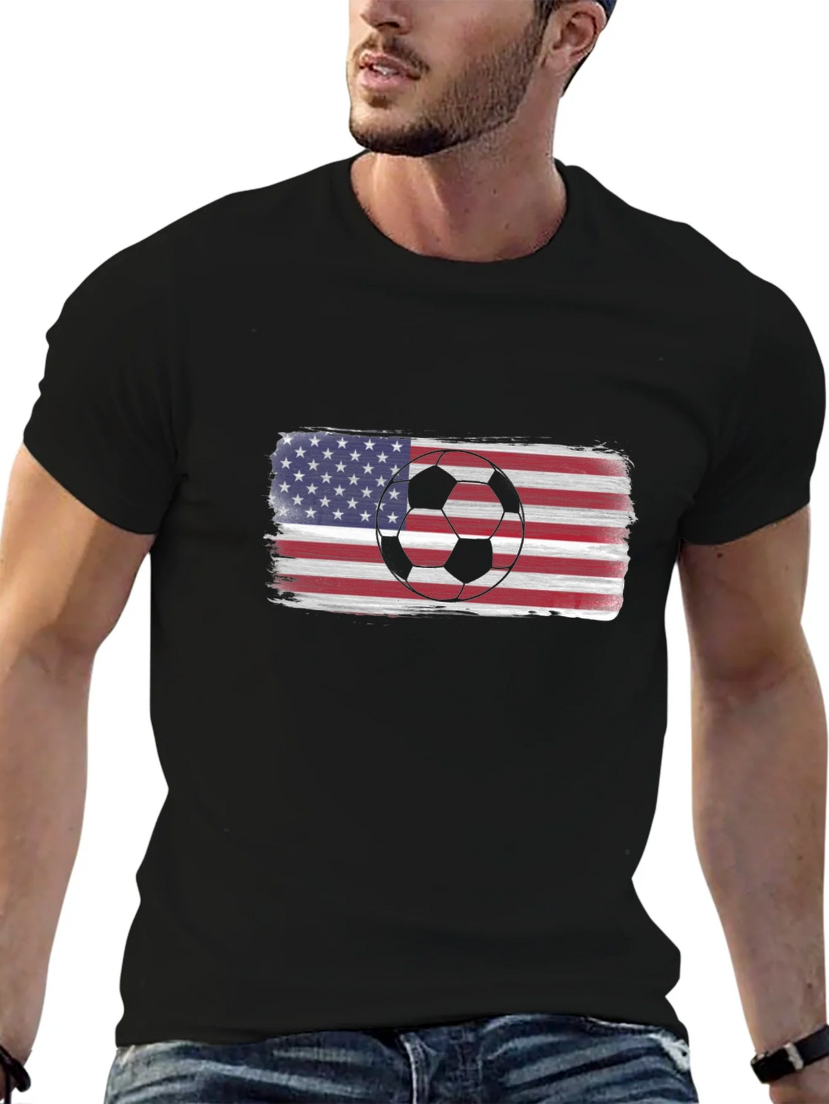 USA Soccer Pride Tee - Patriotic Graphic T-Shirt product image 6