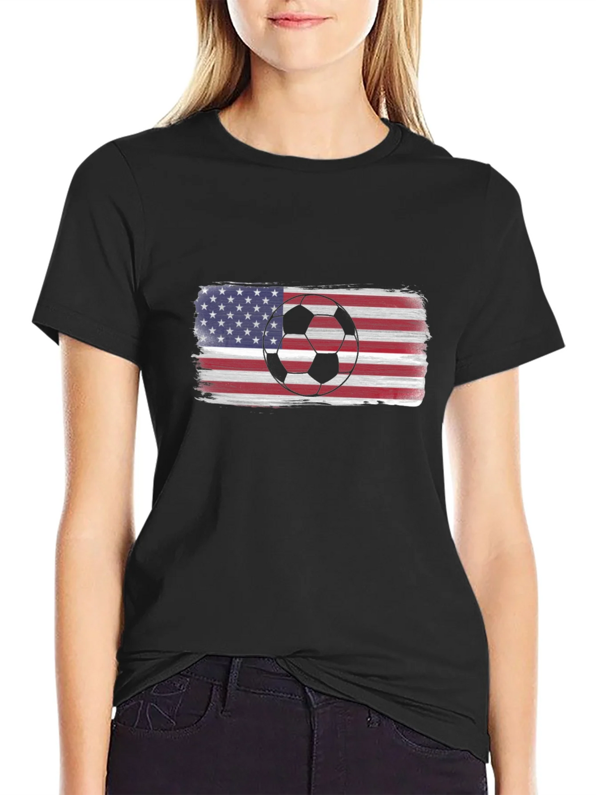 USA Soccer Pride Tee - Patriotic Graphic T-Shirt product image 2