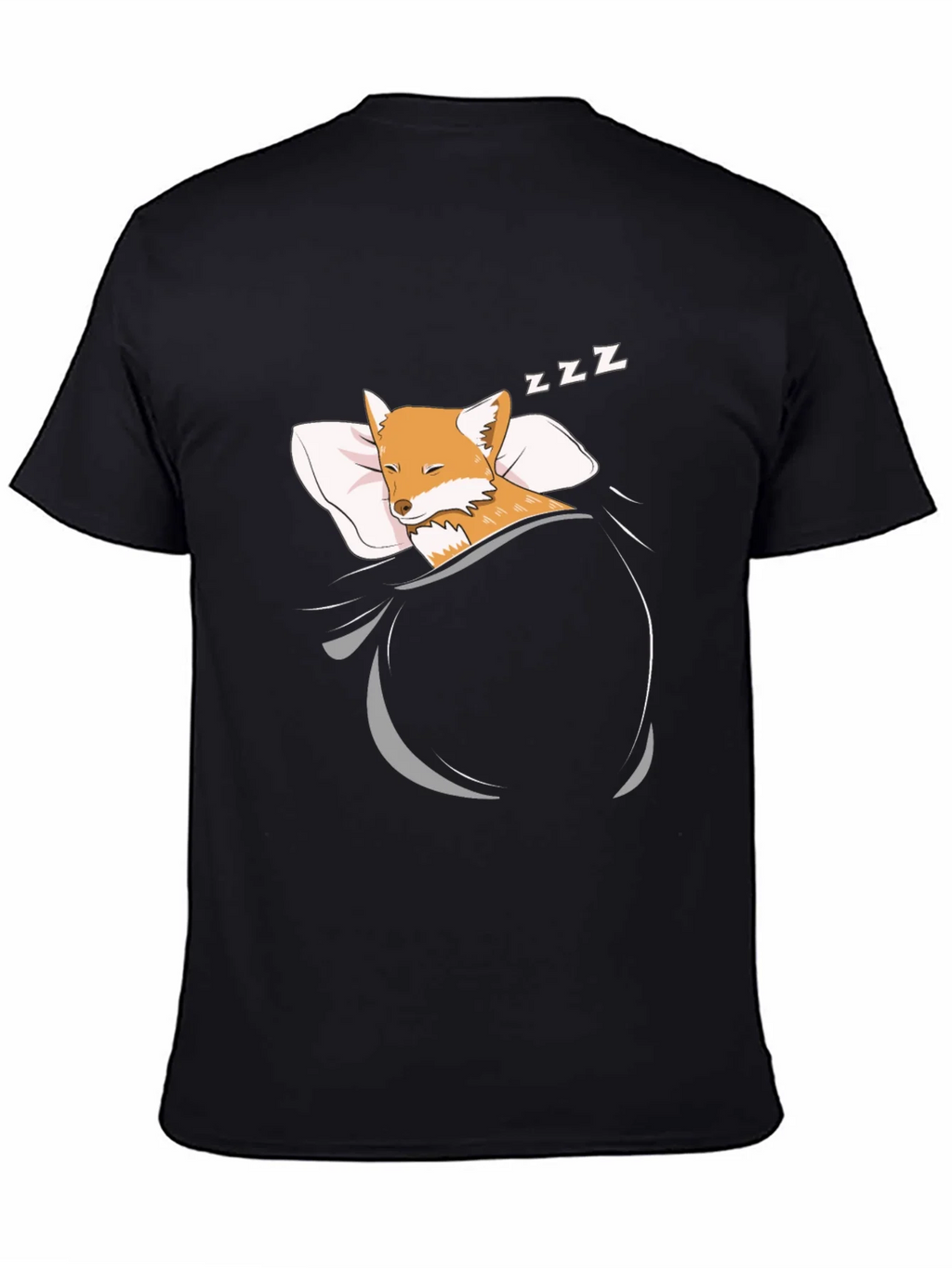 Sleeping Fox Graphic T-Shirt - Mens Black Tee product image 4