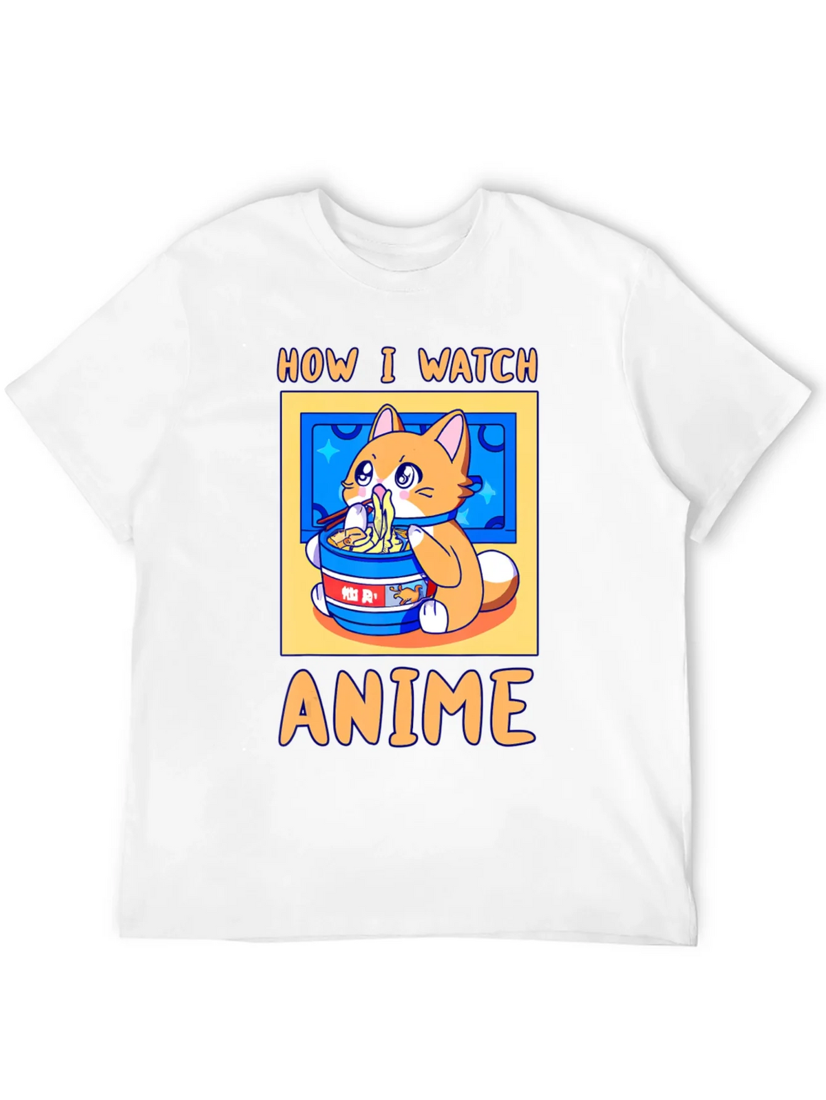 Anime Watching Cat T-Shirt product image 6