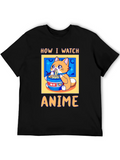 Anime Watching Cat T-Shirt product image 1