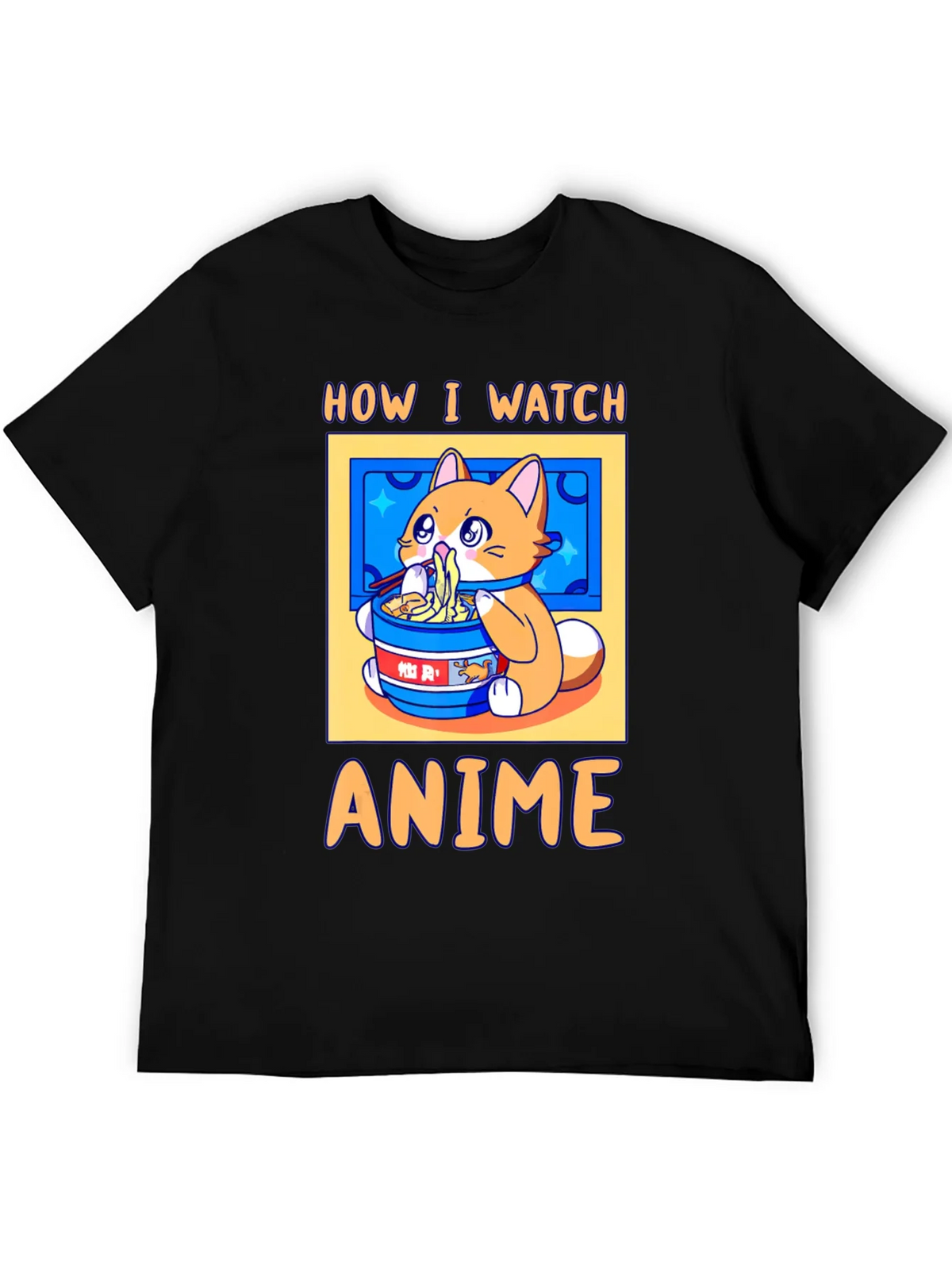 Anime Watching Cat T-Shirt product image 1