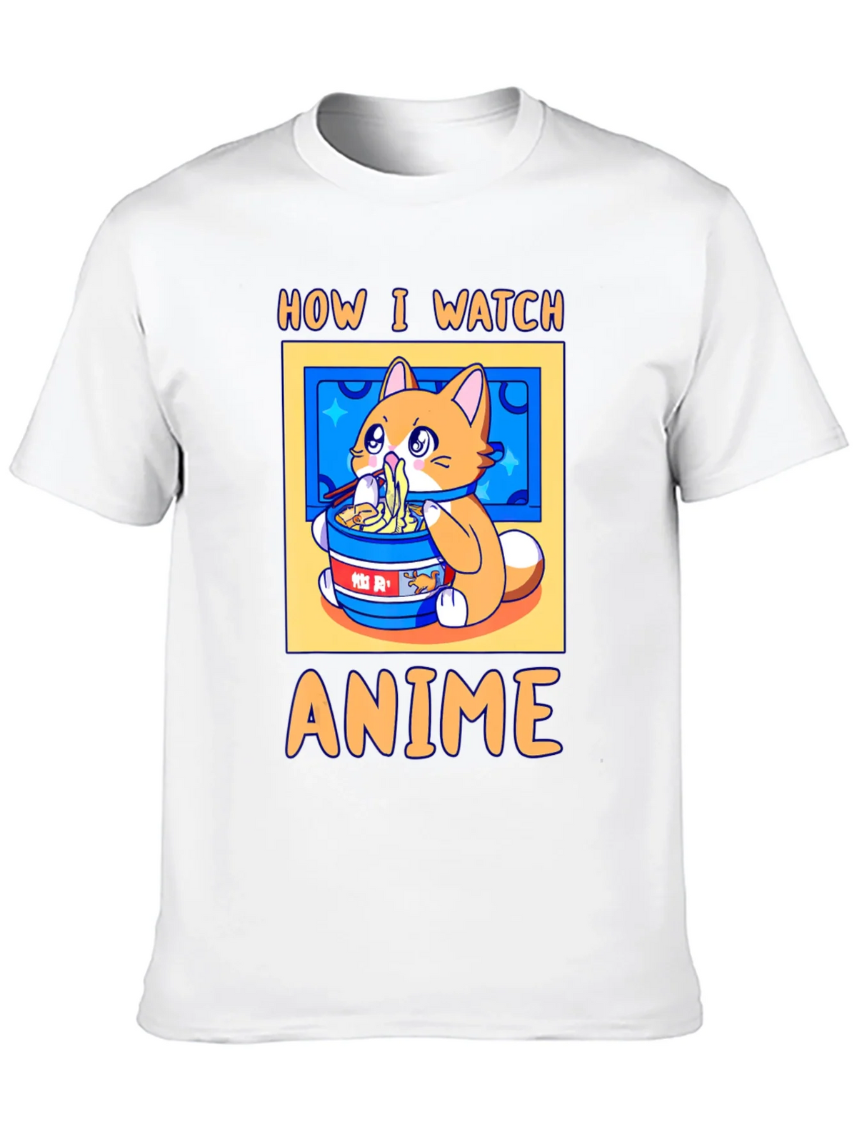 Anime Watching Cat T-Shirt product image 4