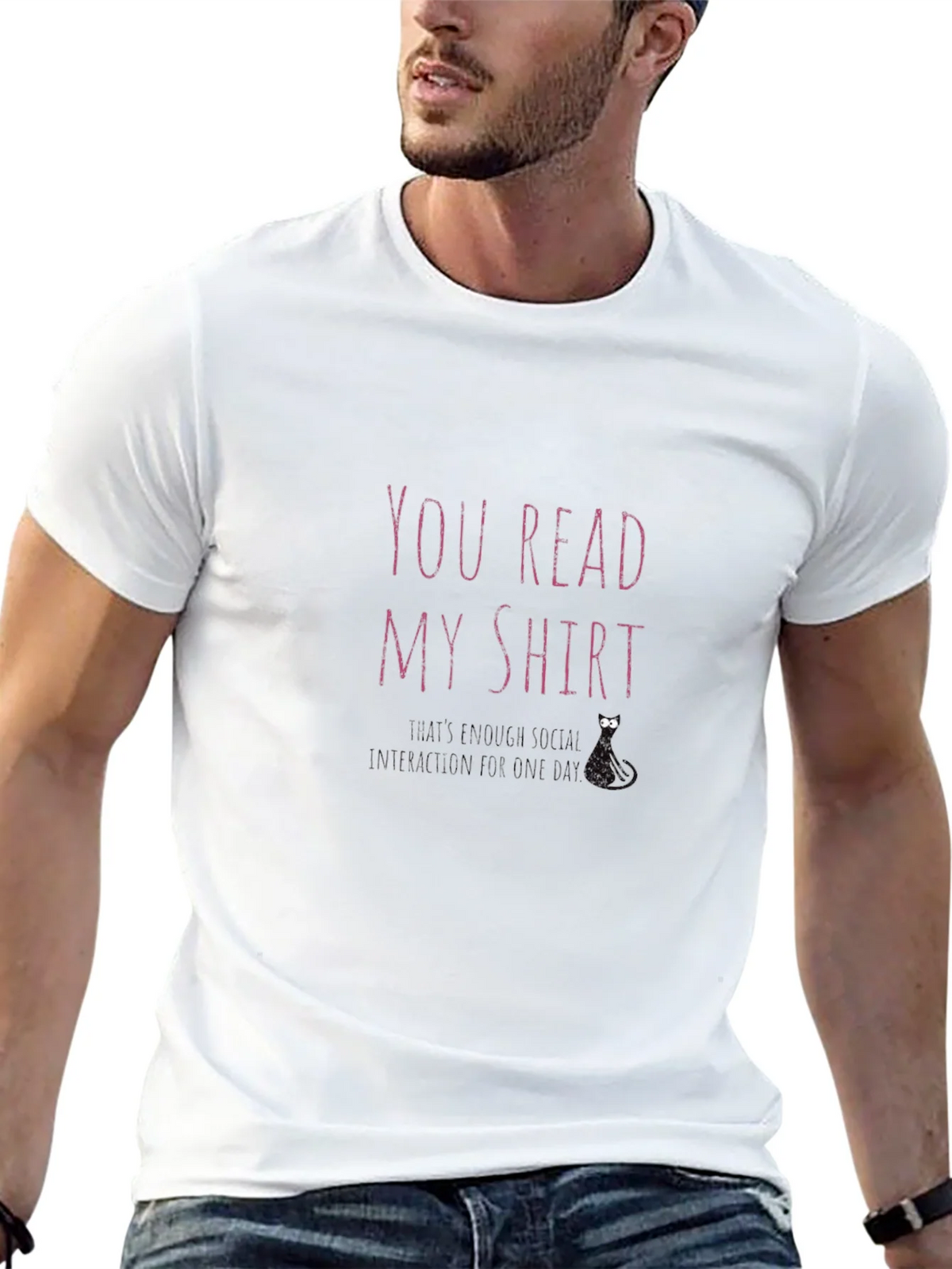 You Read My Shirt Graphic Tee - Introvert Humor product image 7