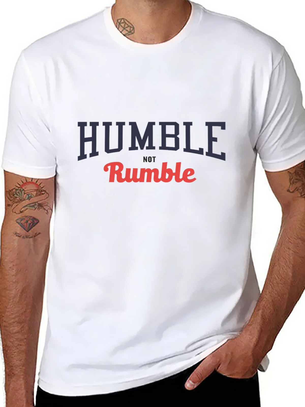 Humble Not Rumble Graphic T-Shirt - Black product image 7