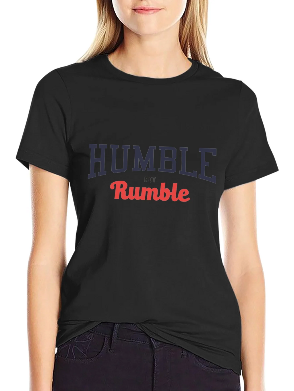 Humble Not Rumble Graphic T-Shirt - Black product image 2