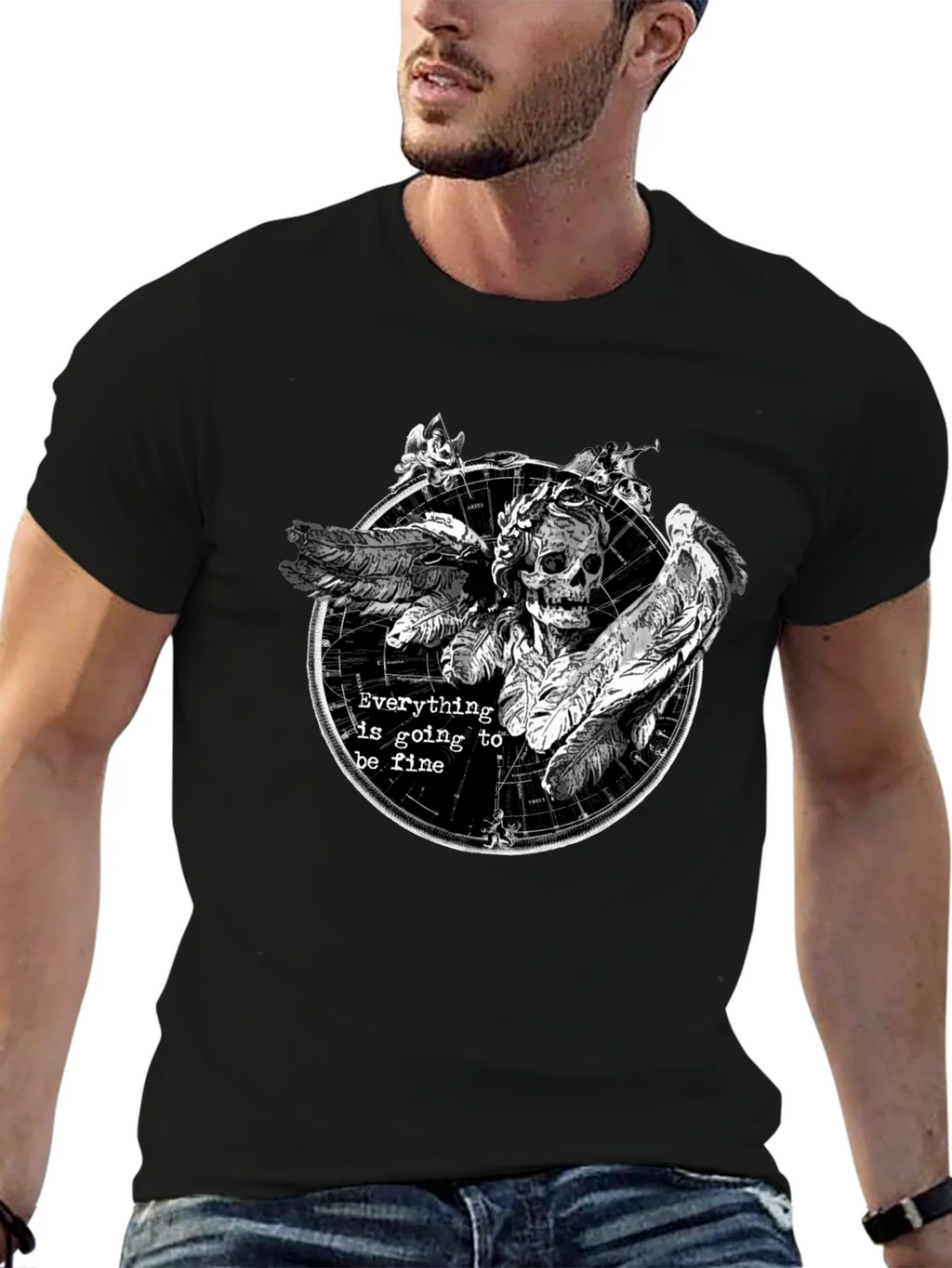 Everything Is Going To Be Fine Graphic Tee product image 6