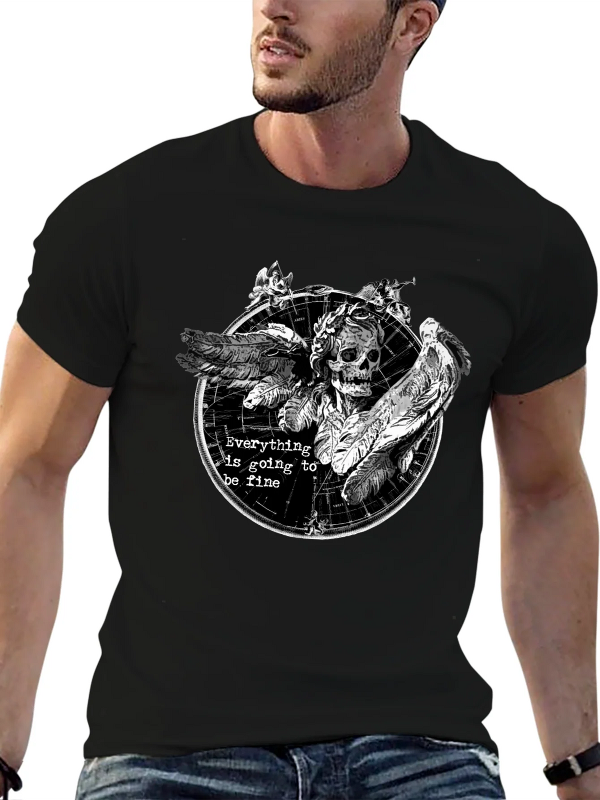 Everything Is Going To Be Fine Graphic Tee product image 6