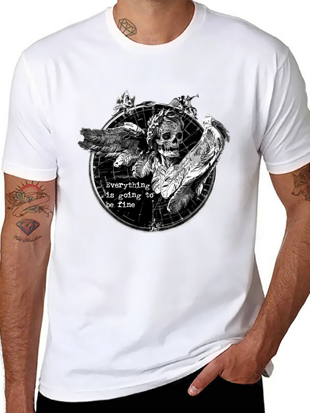 Everything Is Going To Be Fine Graphic Tee product image 7