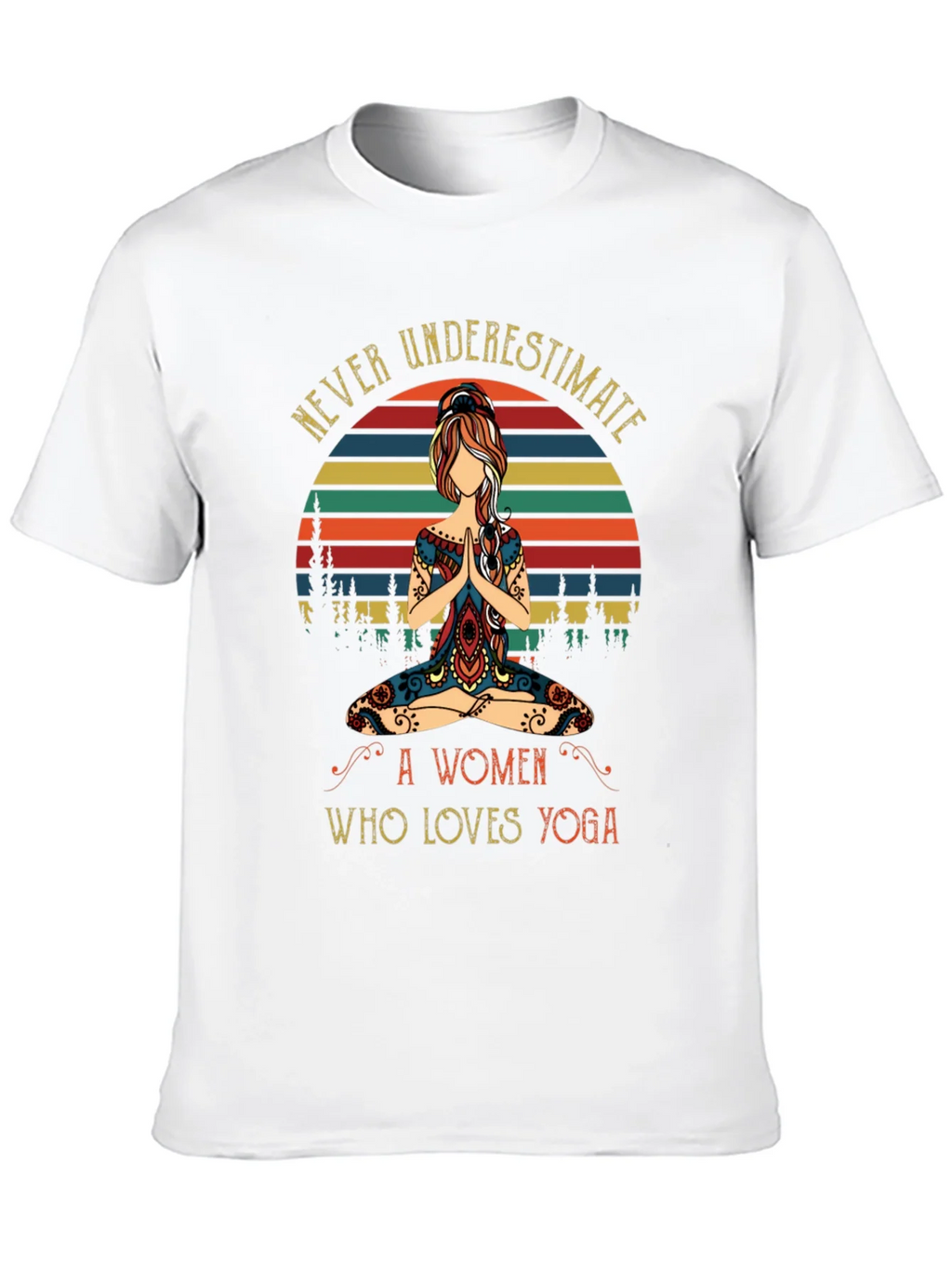 Yoga Lover Graphic Tee - Never Underestimate A Woman product image 9