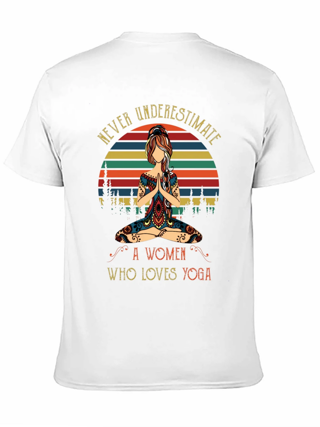 Yoga Lover Graphic Tee - Never Underestimate A Woman product image 10