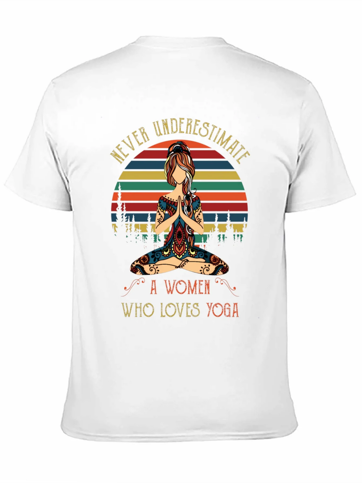 Yoga Lover Graphic Tee - Never Underestimate A Woman product image 10