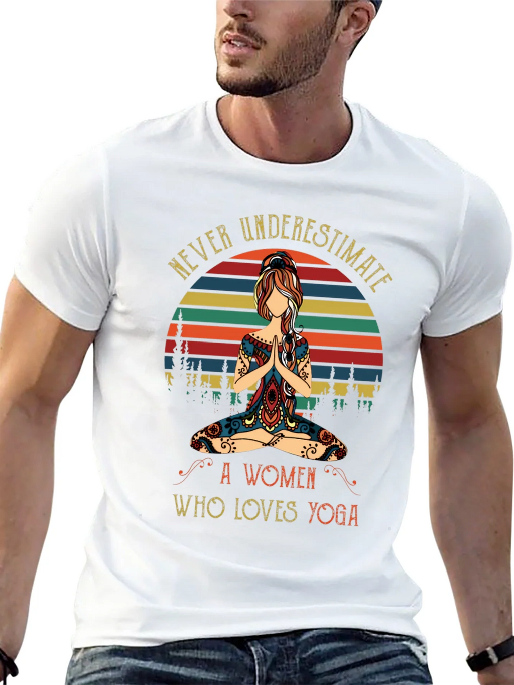 Yoga Lover Graphic Tee - Never Underestimate A Woman product image 12