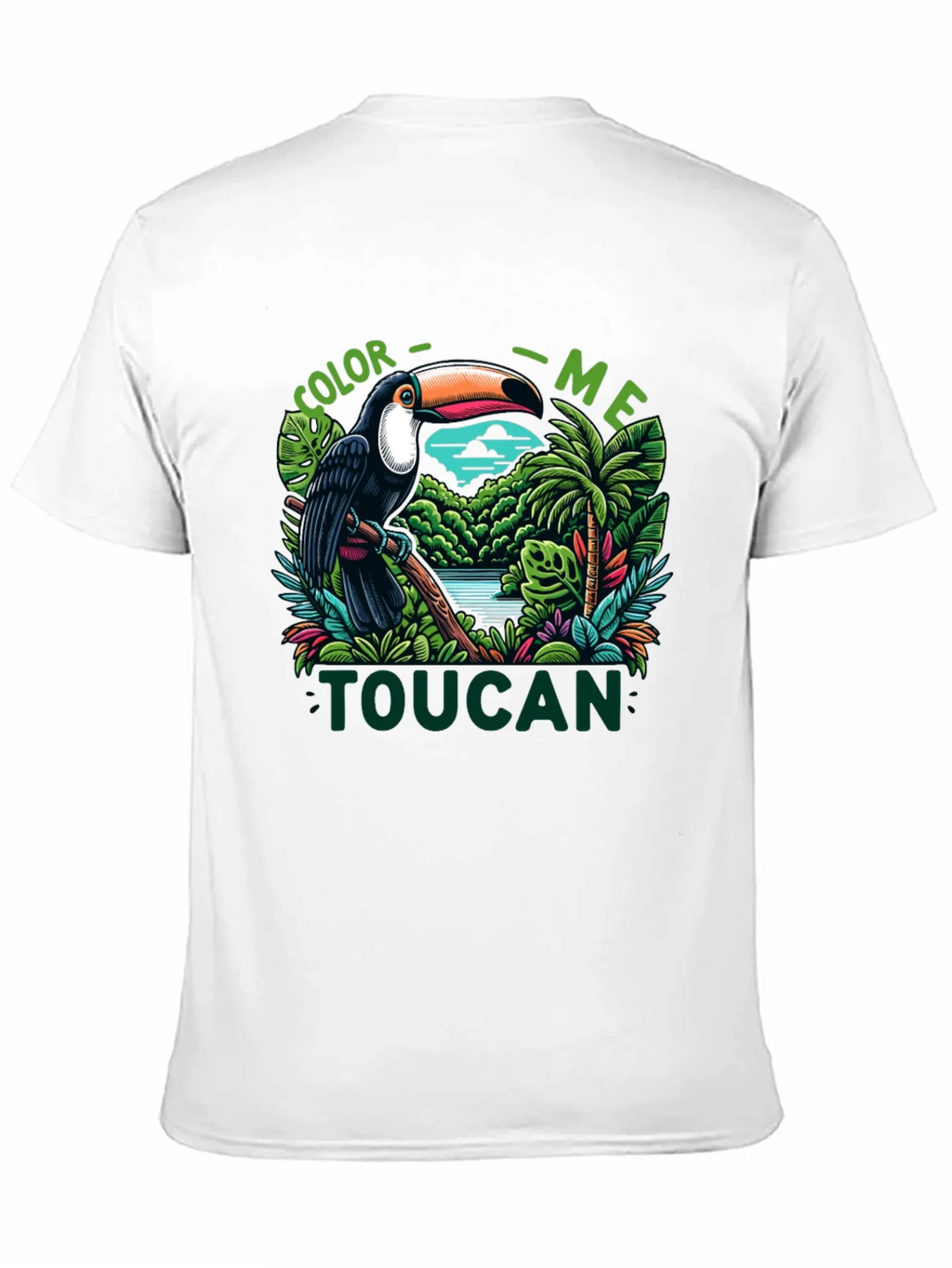 Color Me Toucan T-Shirt - Tropical Bird Design product image 10