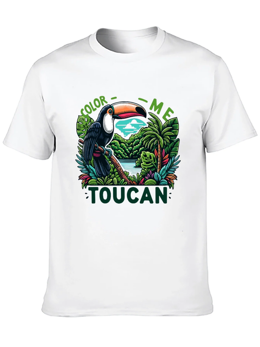 Color Me Toucan T-Shirt - Tropical Bird Design product image 9