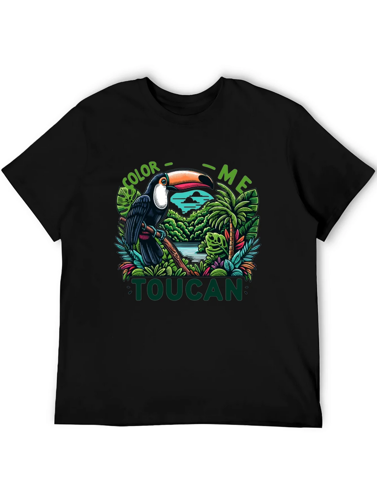 Color Me Toucan T-Shirt - Tropical Bird Design product image 5