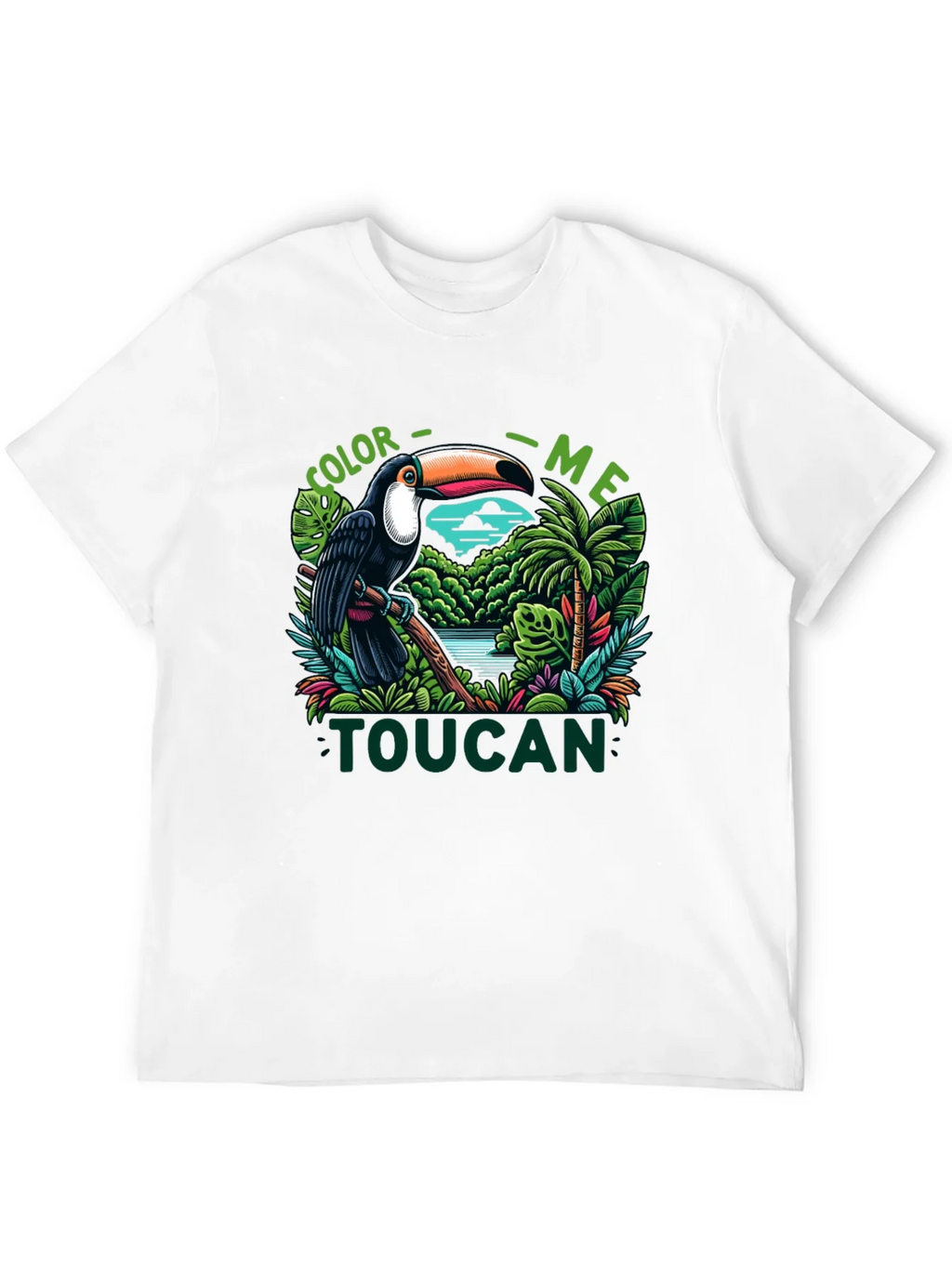 Color Me Toucan T-Shirt - Tropical Bird Design product image 11