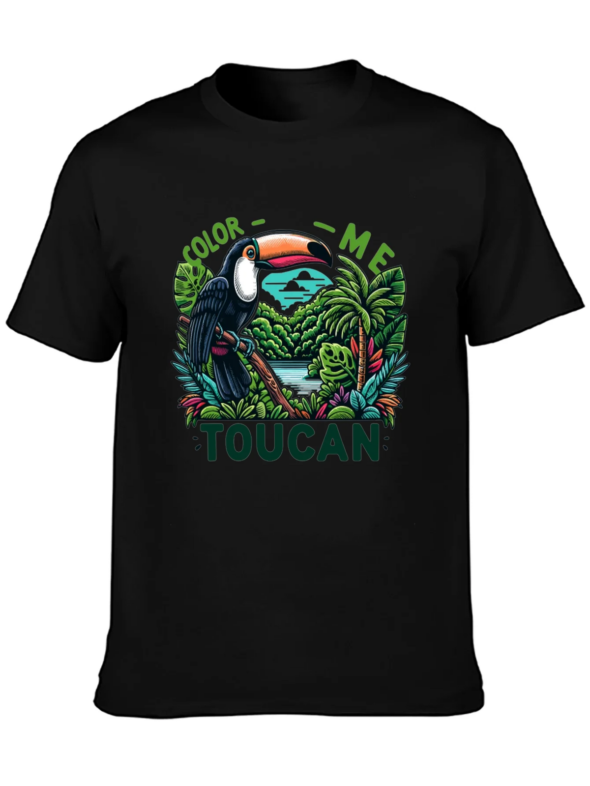 Color Me Toucan T-Shirt - Tropical Bird Design product image 3