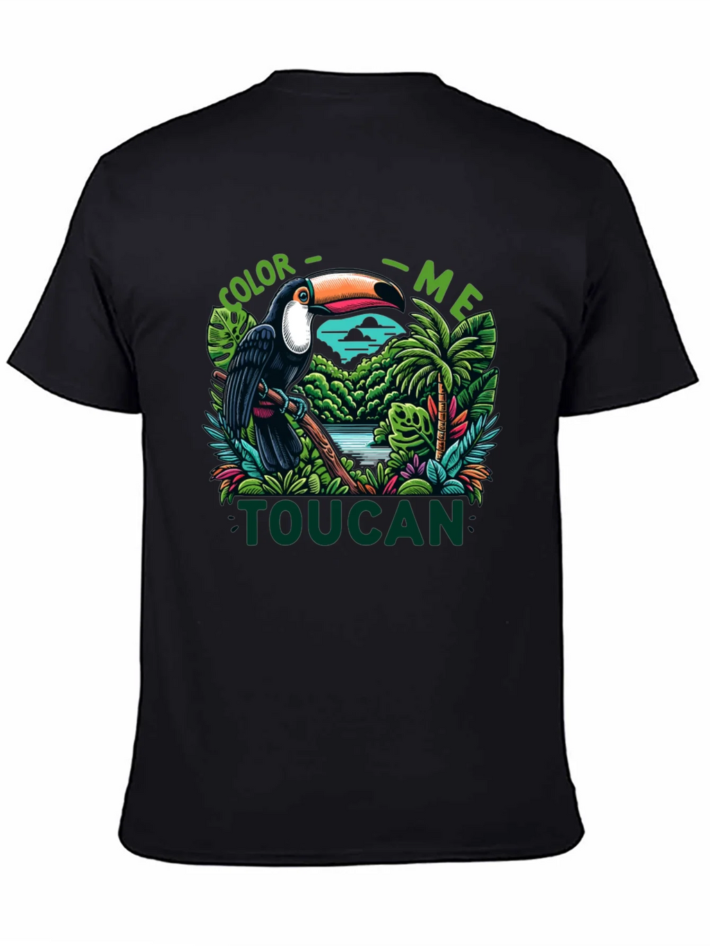 Color Me Toucan T-Shirt - Tropical Bird Design product image 4