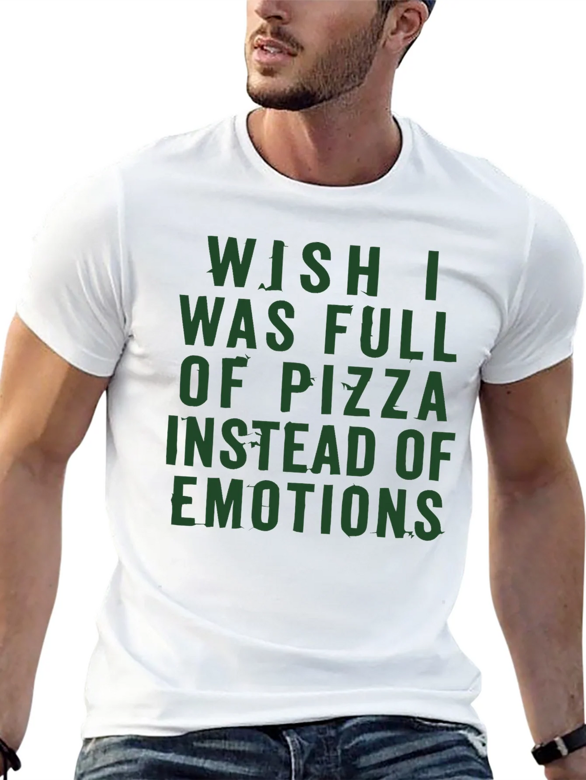 Pizza & Emotions Graphic Tee - Funny Statement T-Shirt product image 12