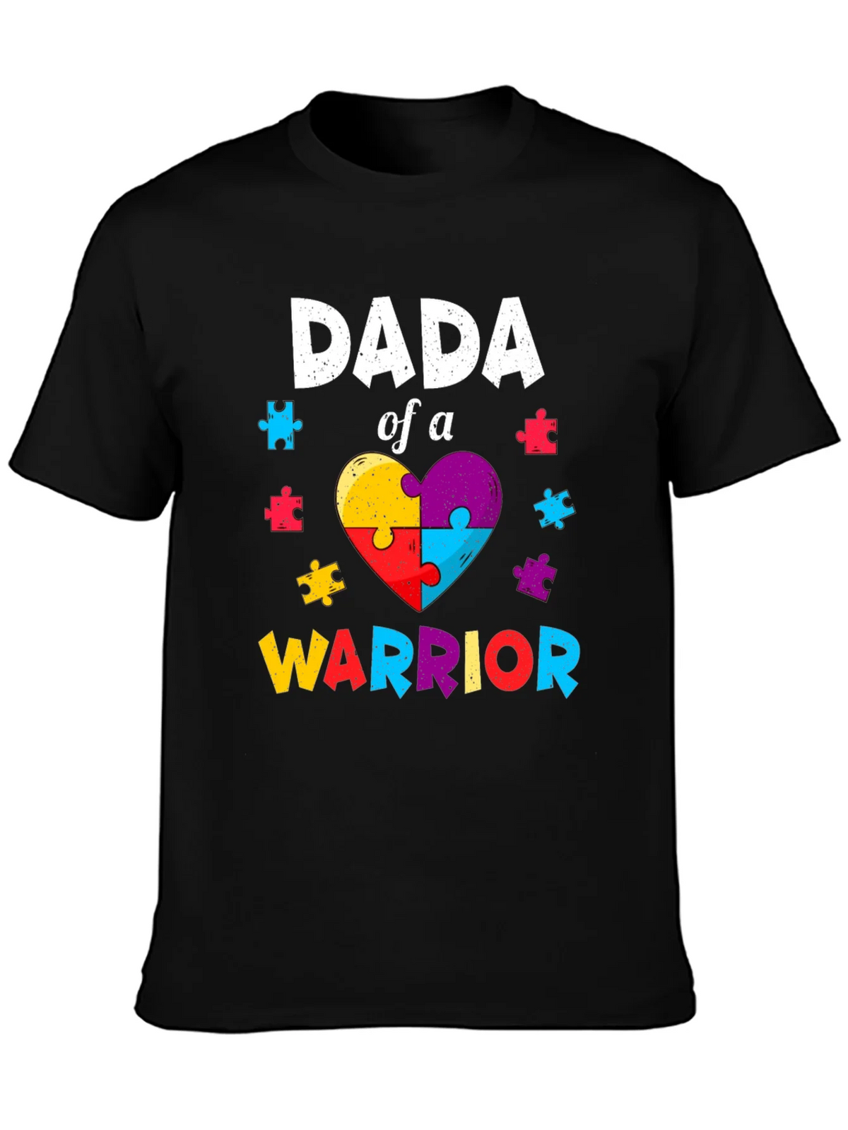 Dada of a Warrior T-Shirt Autism Awareness product image 3