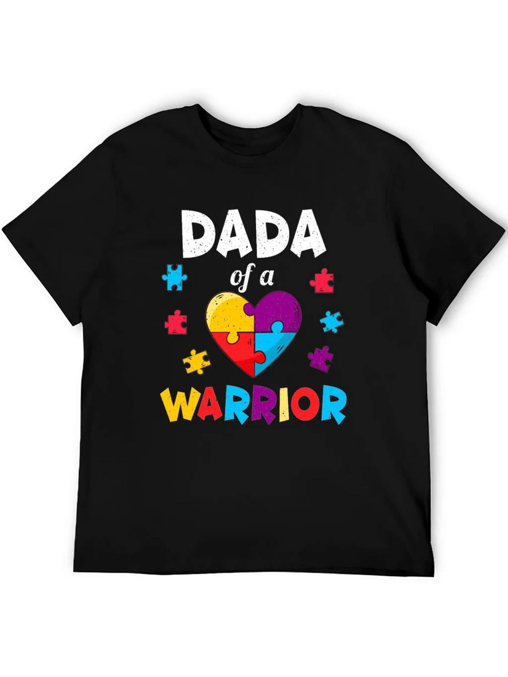 Dada of a Warrior T-Shirt Autism Awareness product image 5