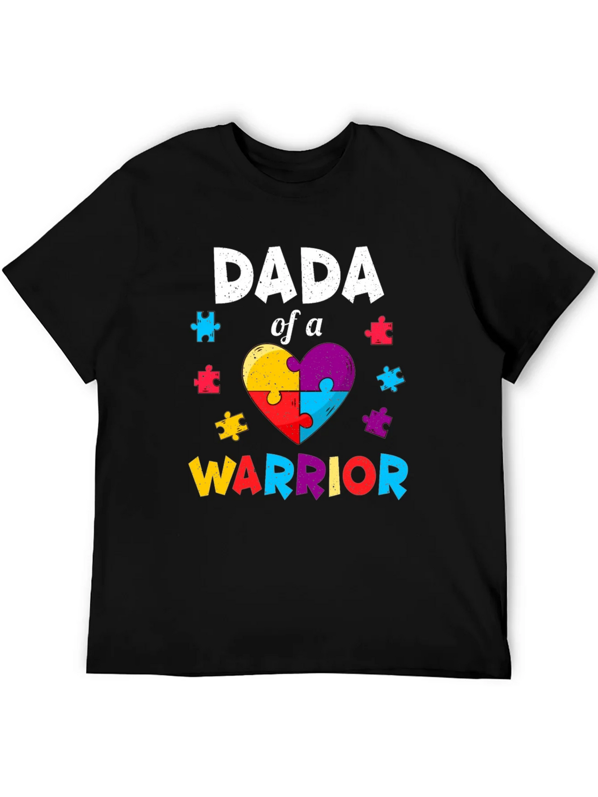 Dada of a Warrior T-Shirt Autism Awareness product image 5