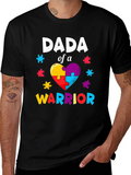 Dada of a Warrior T-Shirt Autism Awareness product image 1